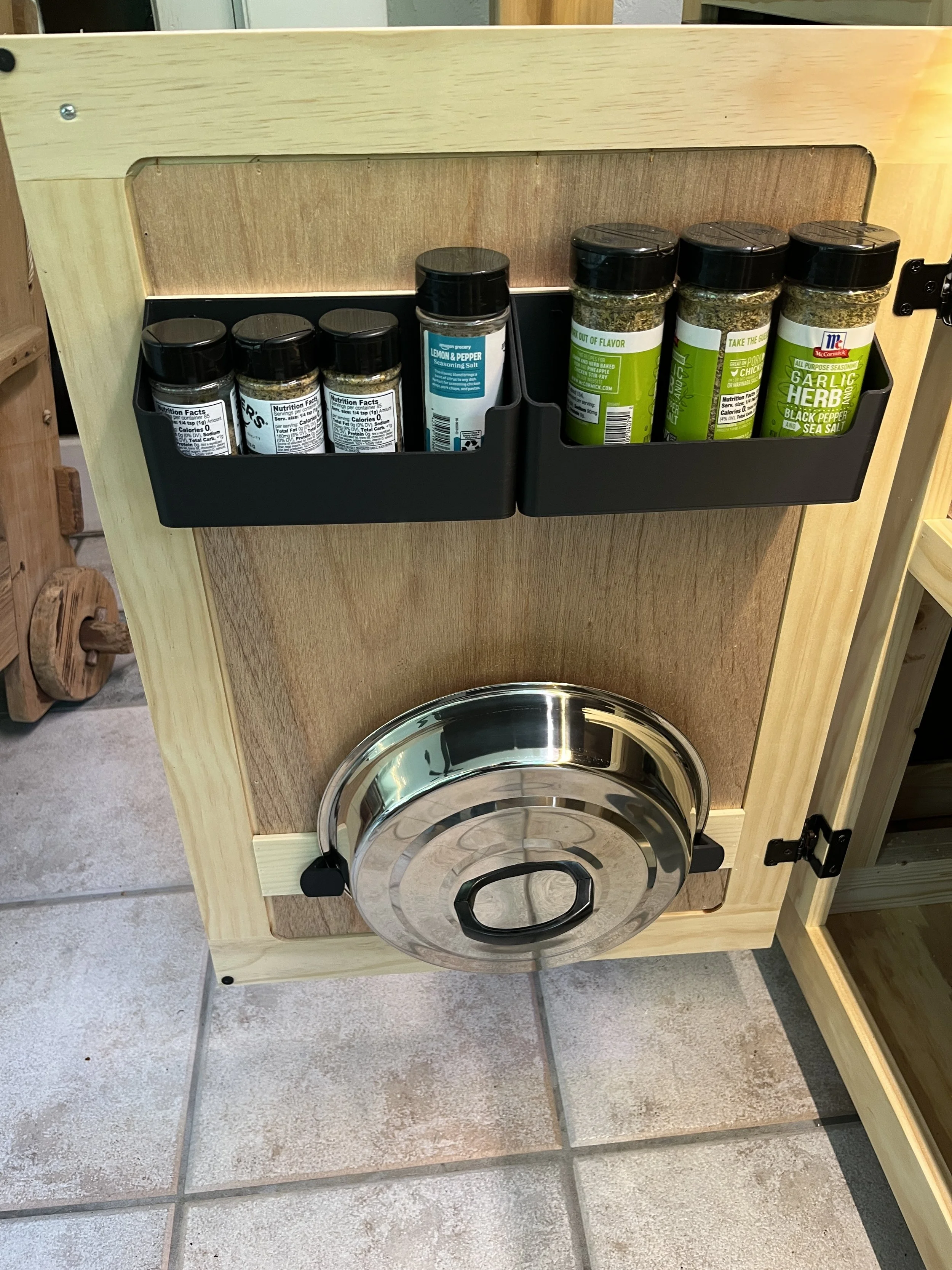 3D-printed spice racks providing easy access to seasonings