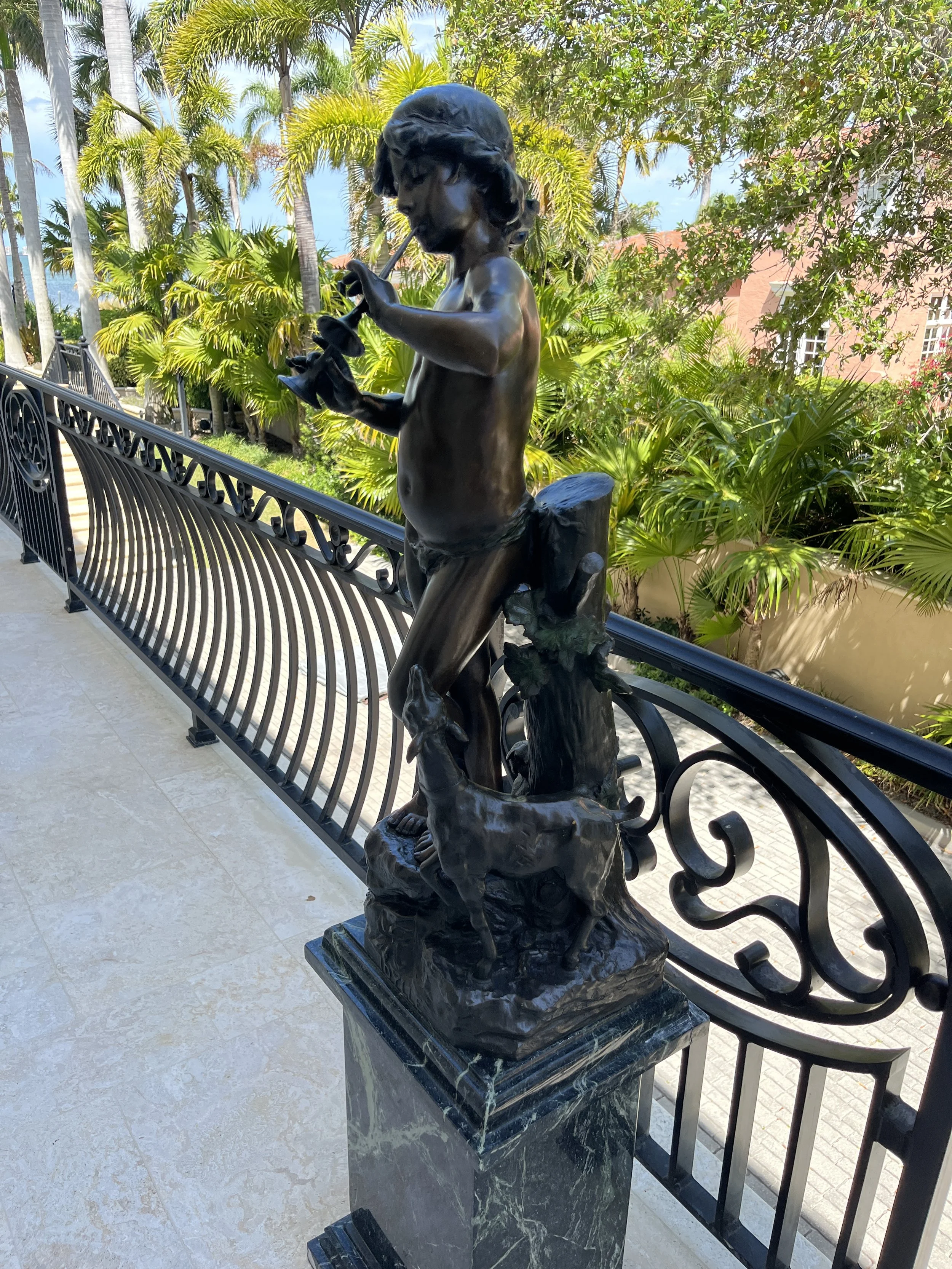 Bronze figure after