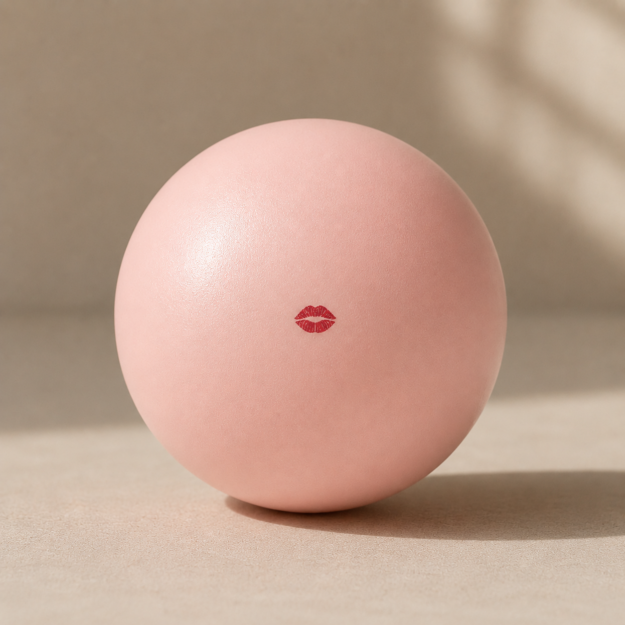 soft pink pilates ball (nonweighted)
