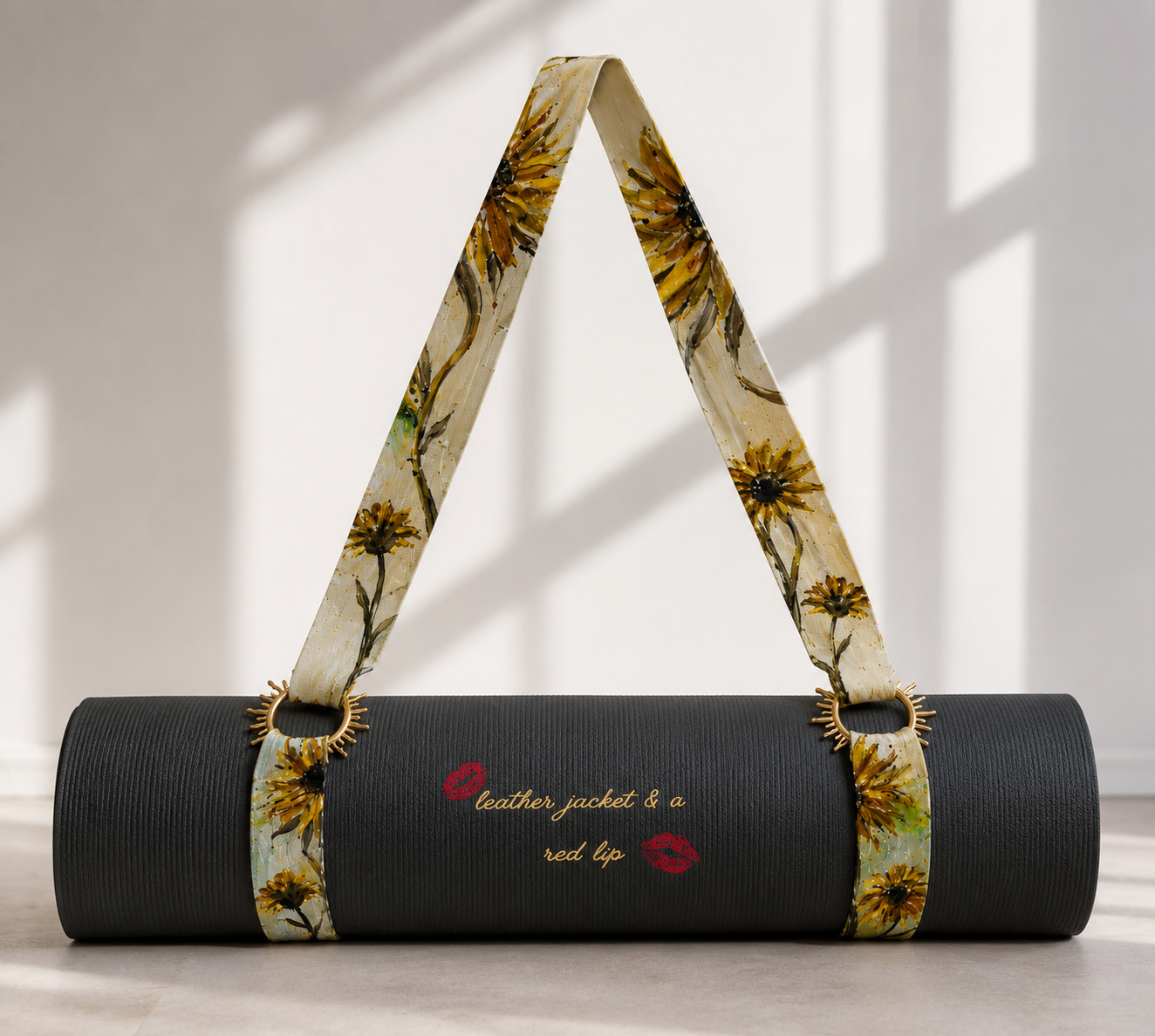 "sunflower yogi" yoga mat strap