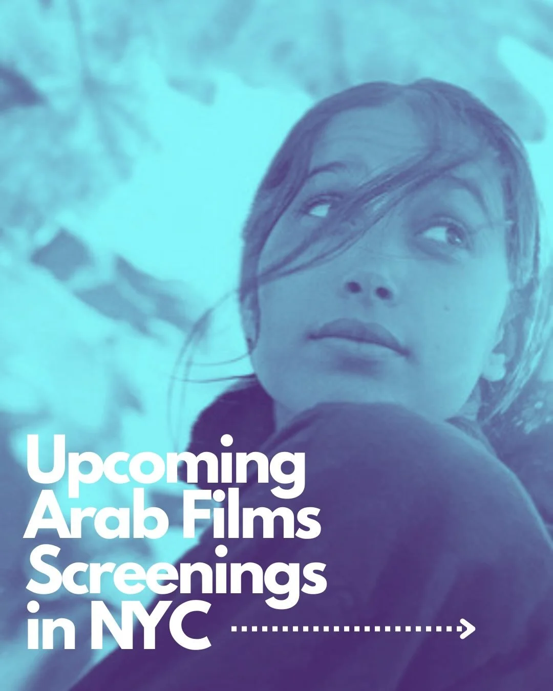 Wowza, July is about to be a big month for Arab cinema in NYC! 

Starting July 1 with the next Cinema Arabiyya screening (Under the Fig Trees) at Nitehawk, followed by a series of Jocelyne Saab&rsquo;s work at Metrograph and the Arab Cinema Week at B