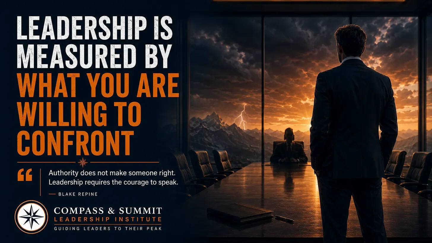 Leadership Is Measured by What You Are Willing to Confront