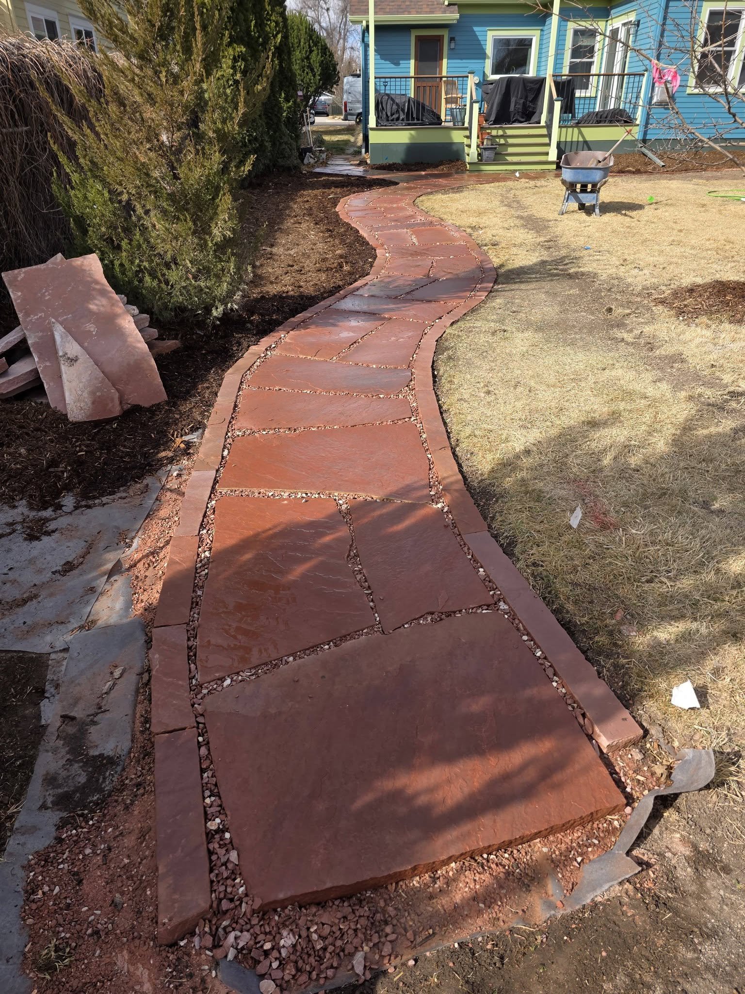 hardscape stone walkway