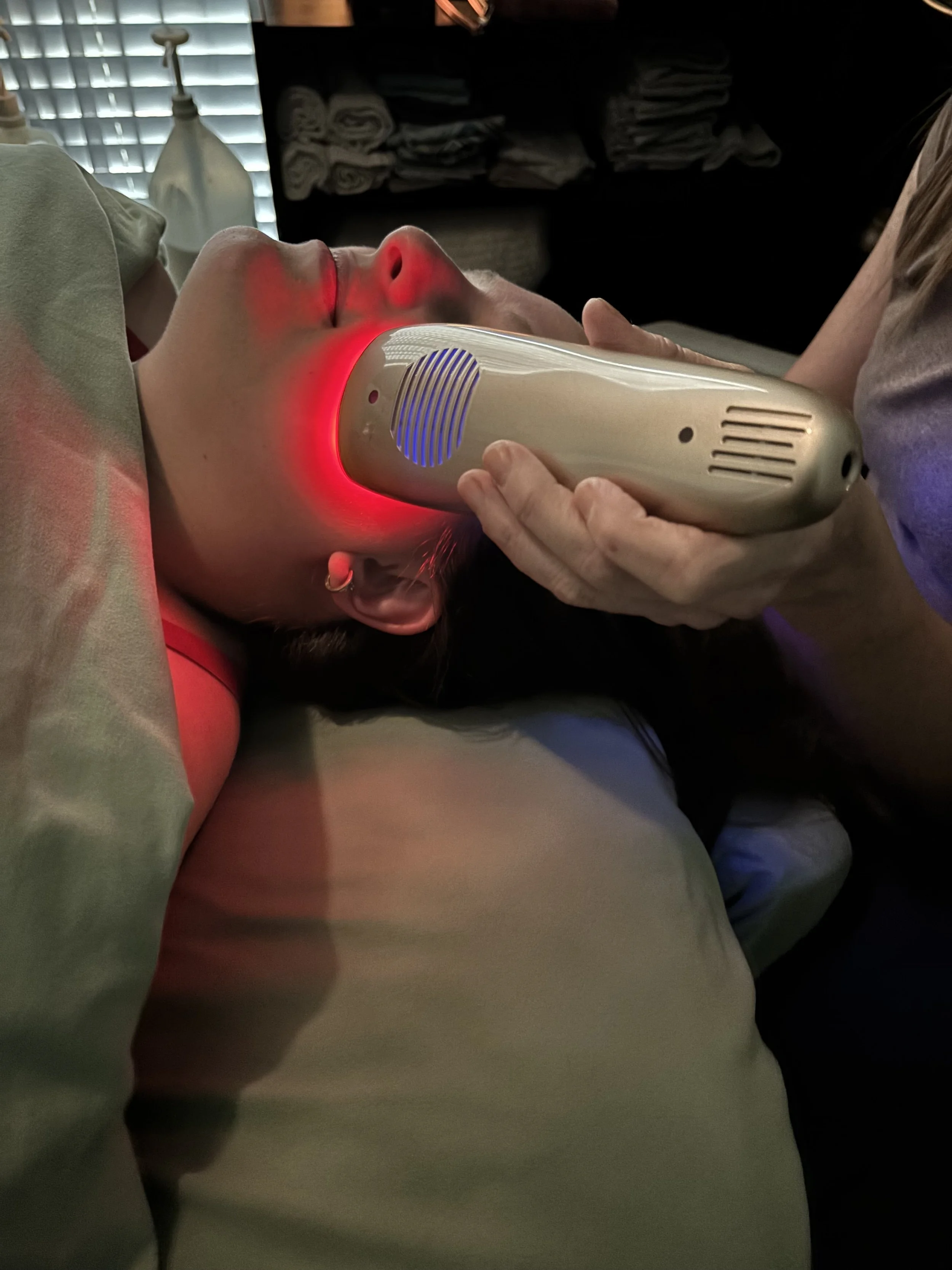 Youthful Glow LED Facial, Red Light Therapy for younger looking skin, increase collagen and elastin, Frisco TX