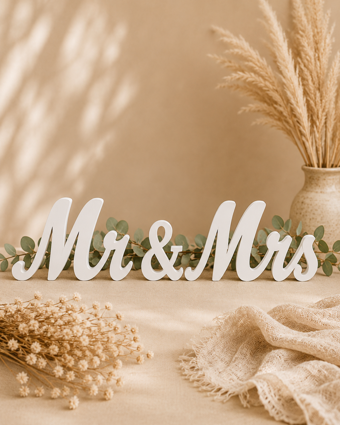                       Lettrage "Mr & Mrs" 
                              Blanc- 2€ (Quantité : 1)