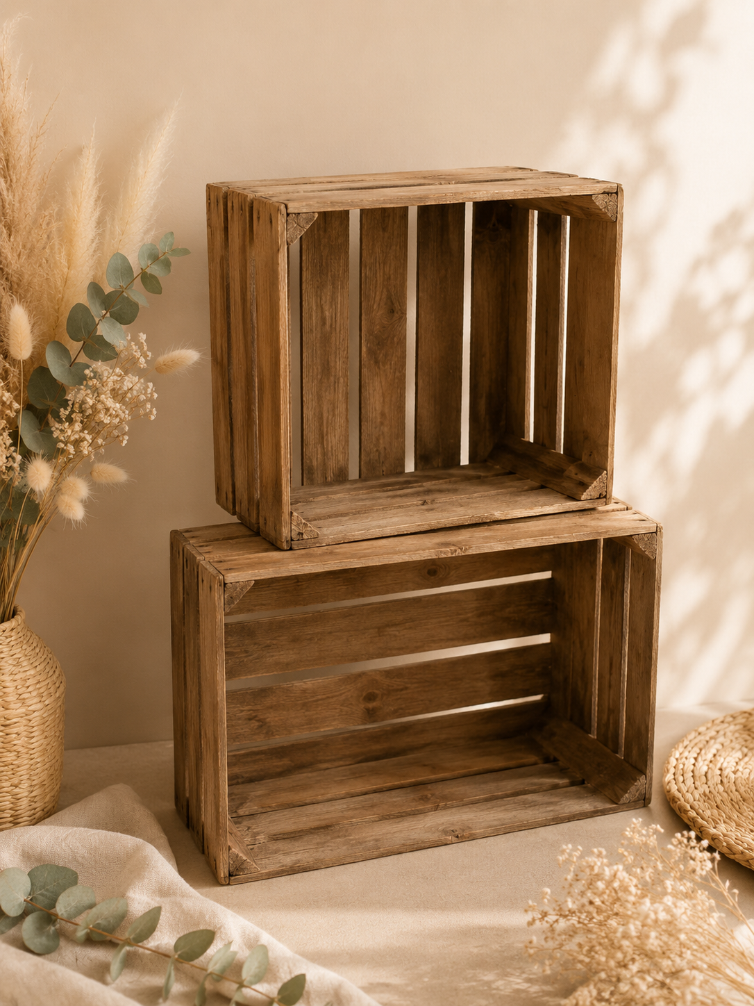 Caisse en bois vintage - 3€
