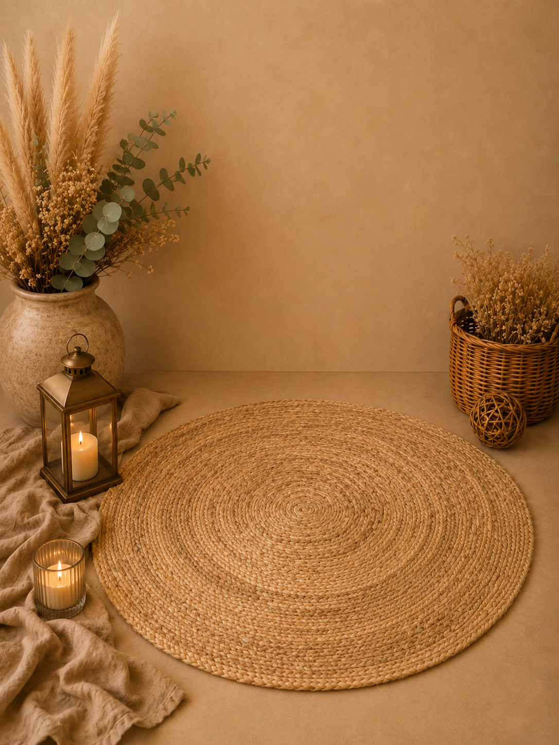 Tapis en jute 100cm - 6€
