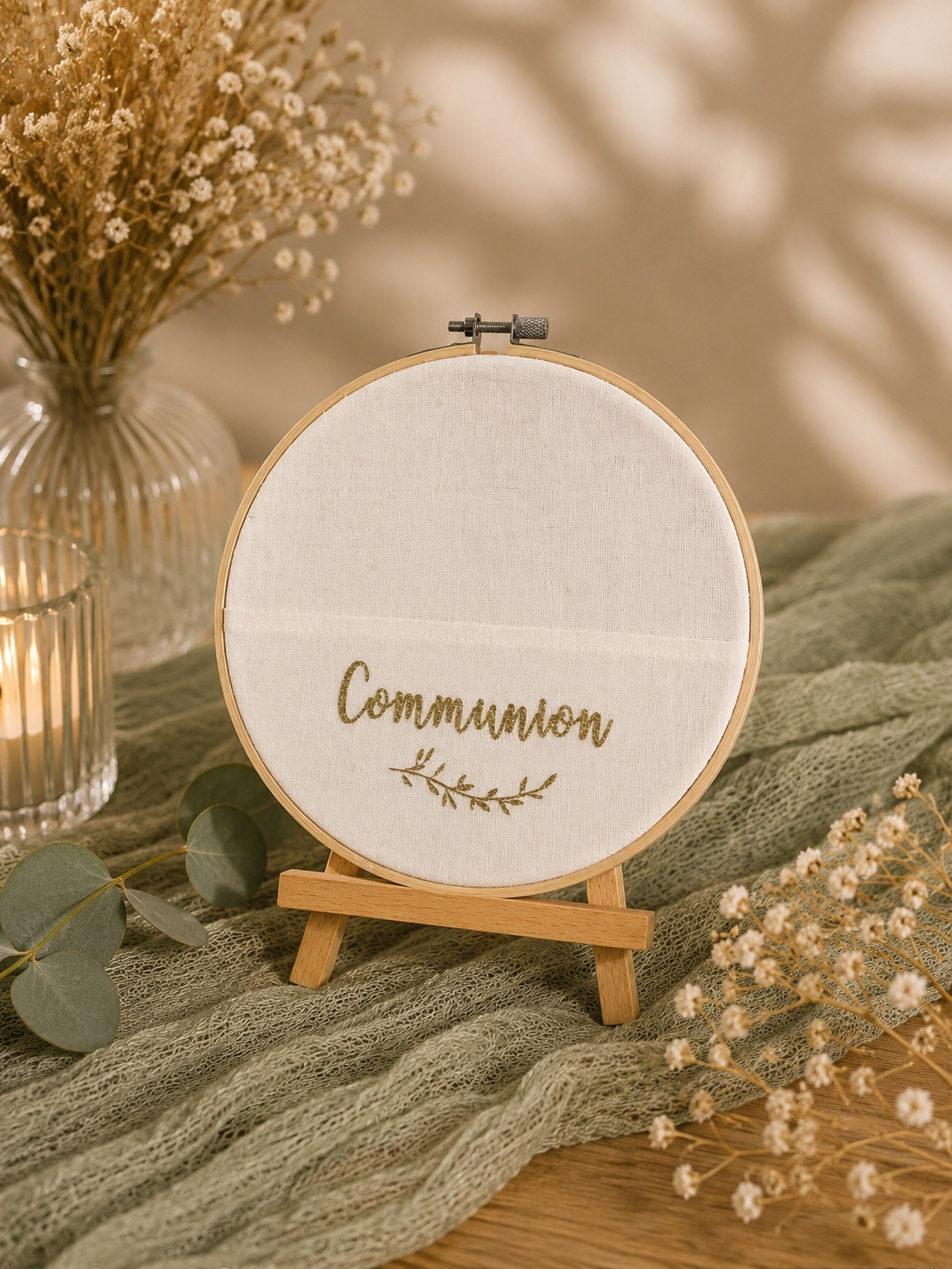 Tambour brodé Communion - 2€ (Quantité : 4)
