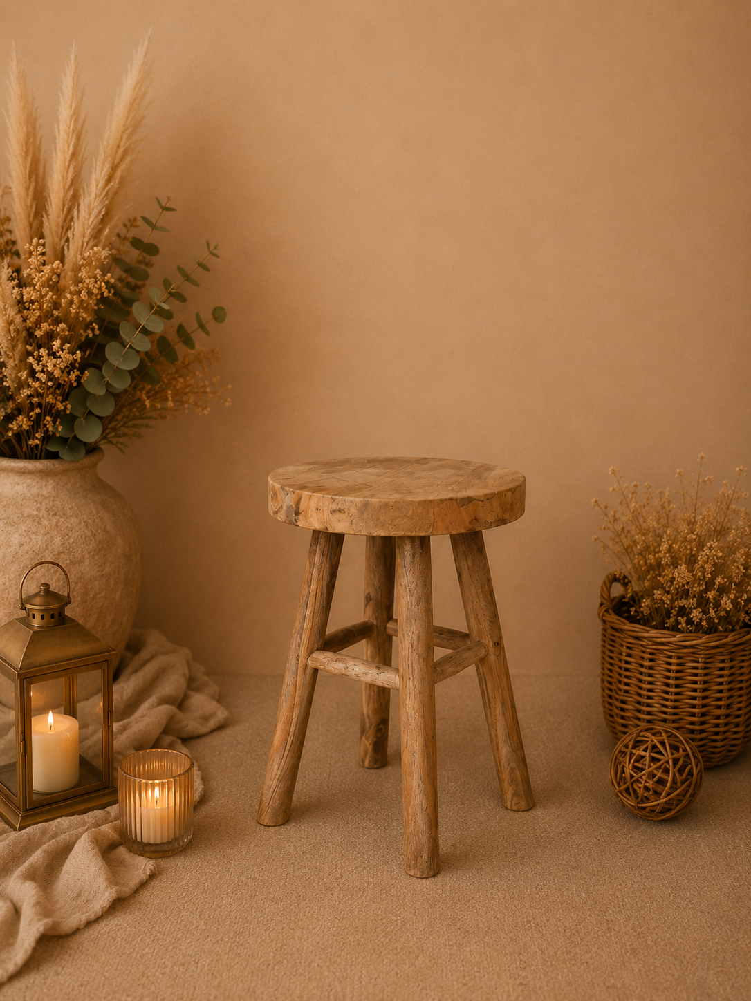 Tabouret en bois - 3€
