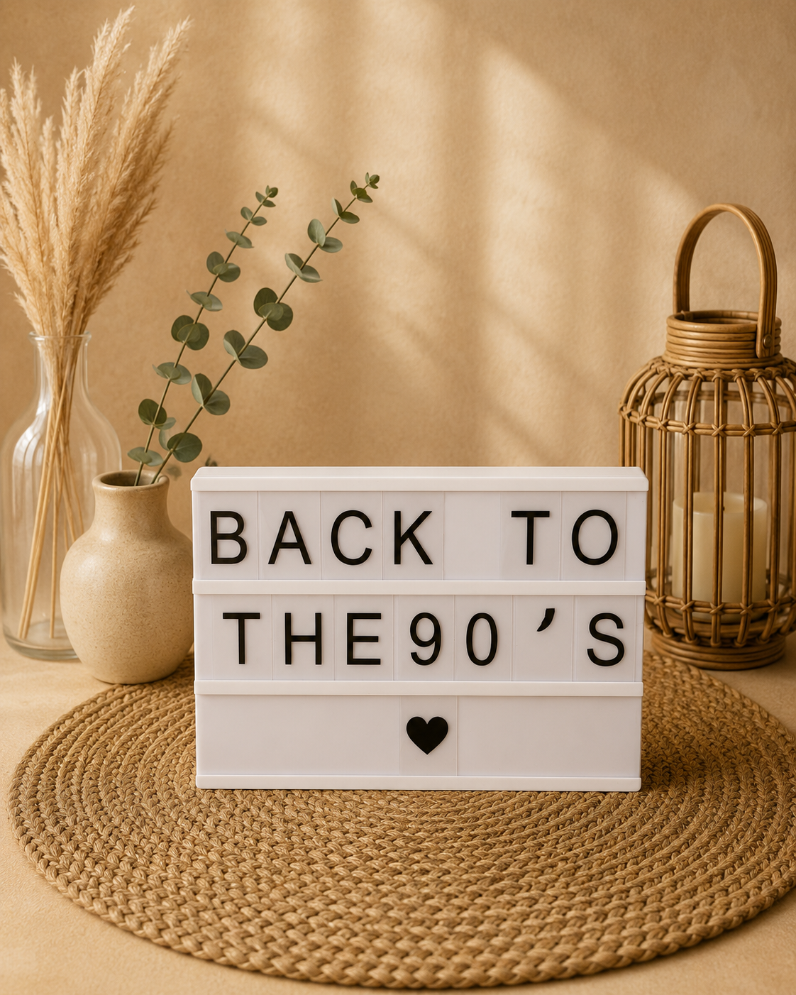 Boîte à message lumineuse personnalisable avec lettres, parfaite pour les anniversaires, baptême, mariage. Disponible sur la Côte d'Opale