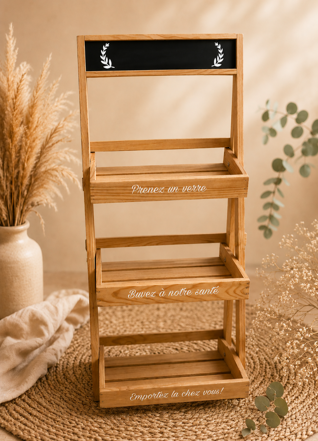 Etagère porte gobelet nom à personnalisé- 8€