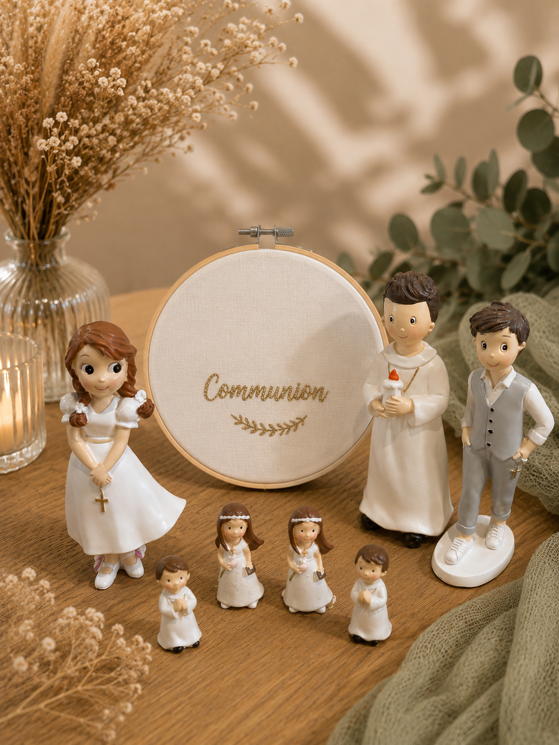 Sujet de communion fille ou garçon de 1 à 2€ (Quantité : 2 de chaque)