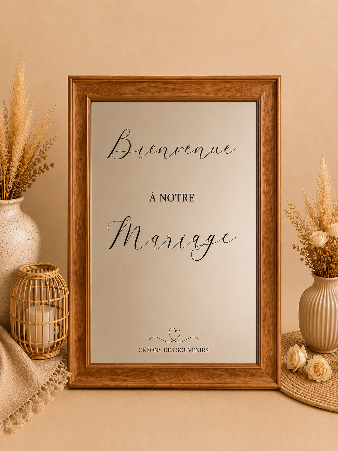           Miroir de Bienvenue Mariage - 20€ (Quantité : 1)