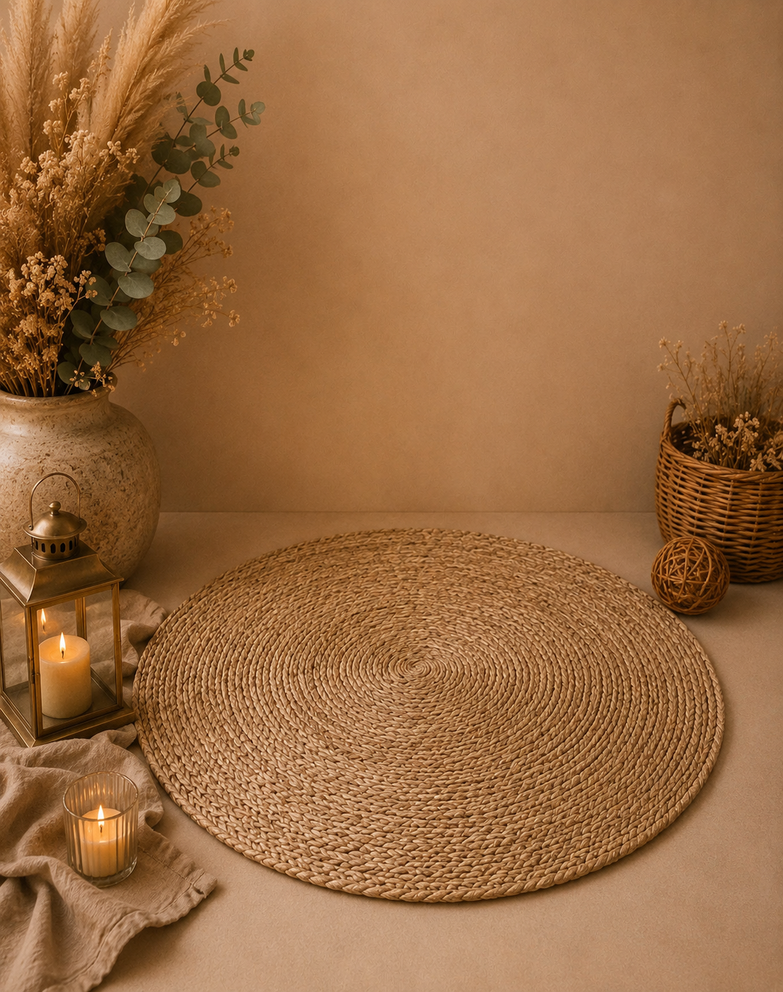 Tapis en jute tressé 80cm - 4€ (Quantité : 2)