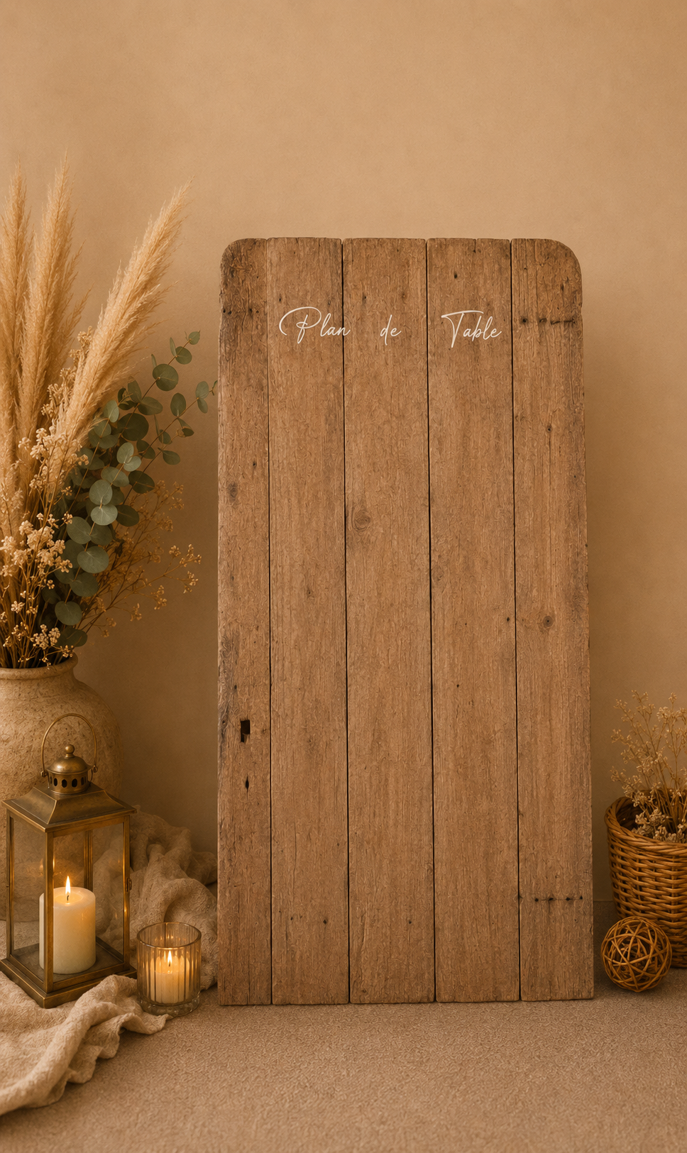             Plan de table - Porte ancienne 
                       1,68m x 1m - 30€ (Quantité : 1)