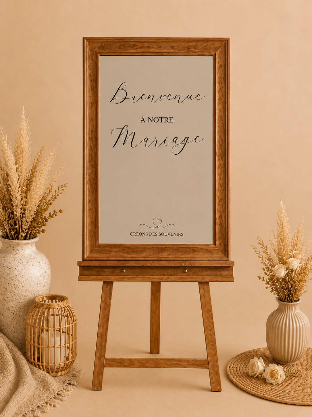 Miroir de Bienvenue & Chevalet - 32€
