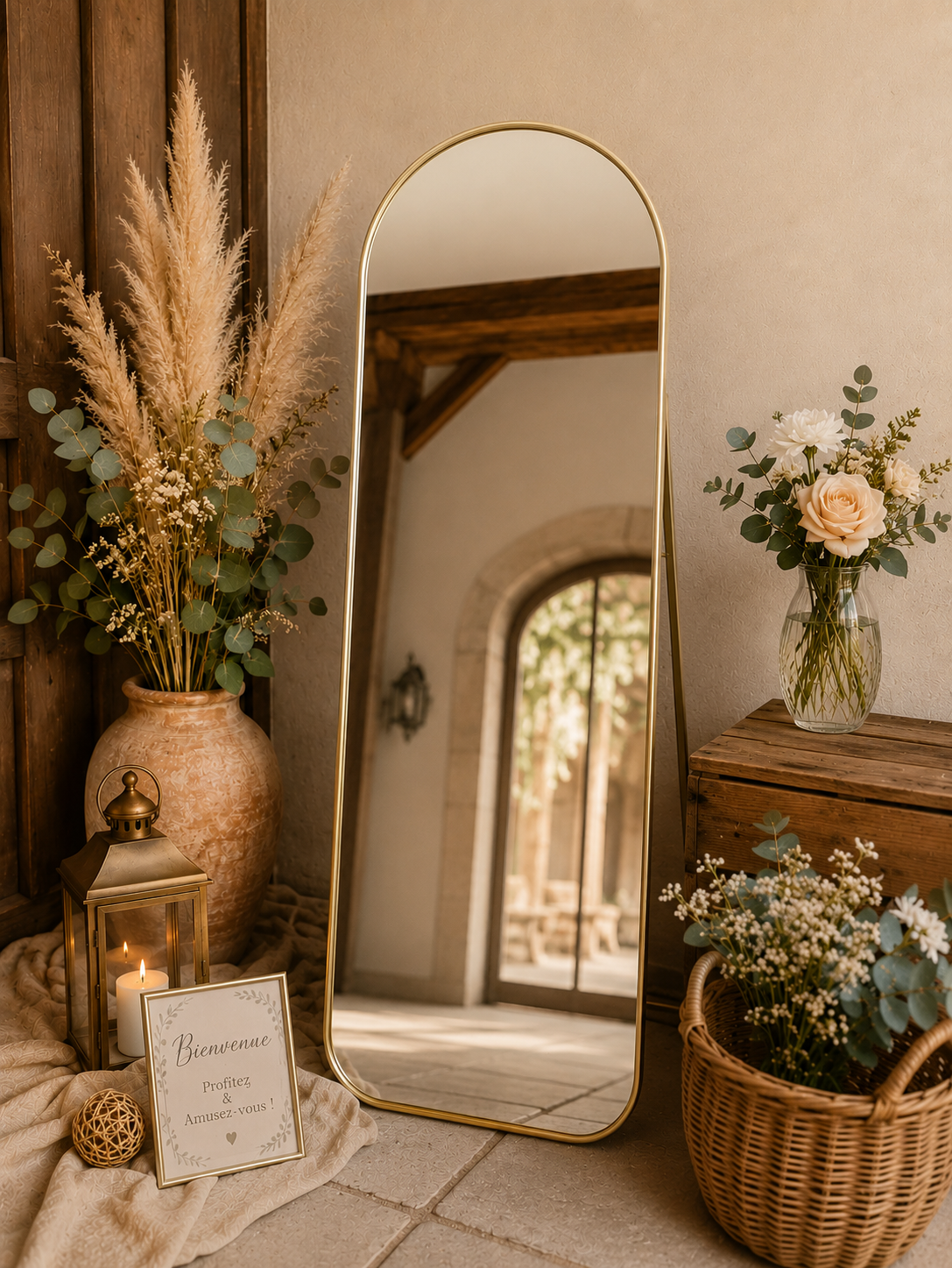 Miroir sur pied 150cm à personnalisé - 25€
