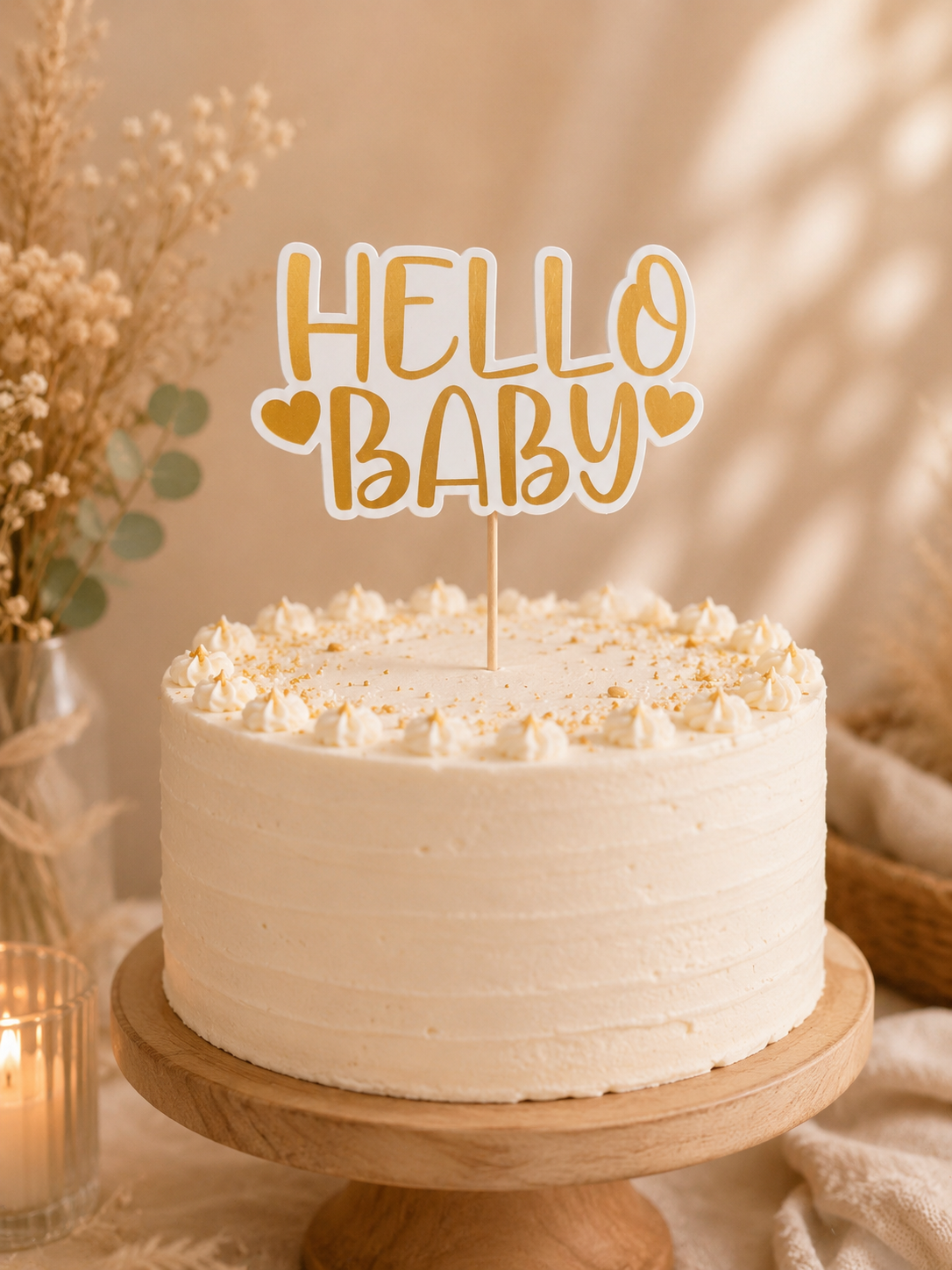 Topper "Hello Baby"  - 1€ (Quantité : 1)
