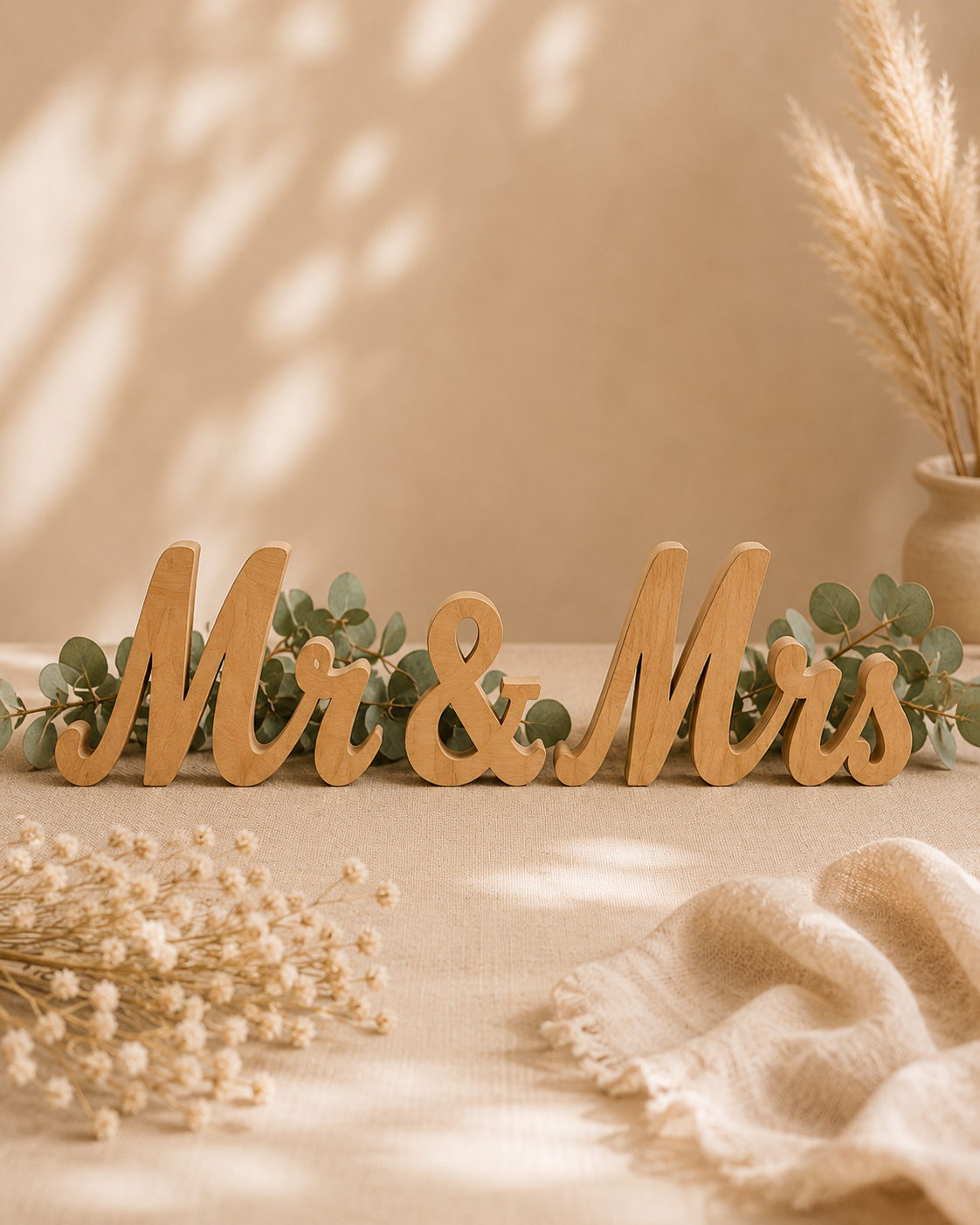                       Lettrage "Mr & Mrs" 
                              Bois- 2€ (Quantité : 1)