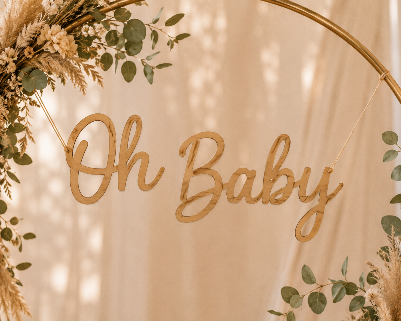 Décoration "Oh Baby" 23,5 & 32cm - 5€ (Quantité : 1)