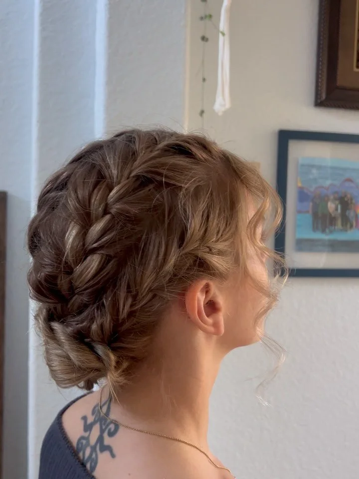 Trial vs day of!🫶🏻 #brialhair #updo