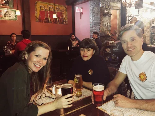  The after-party party, walking through the St. John’s mist to an excellent brewpub for shop talk about the lonely, wonderful, challenging slog of being a writer with fellow authors and nominees Lezlie Lowe ( No Place To Go ) and Ryan Shaw ( Louisbou