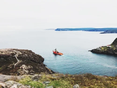  On behalf of Nova Scotia, Newfoundland is kind of a show-off, huh. Two-hundred year-old ruins of a British garrison pub as baby icebergs float by. Big heart for this wild northern land. Thank you, St. John’s! 