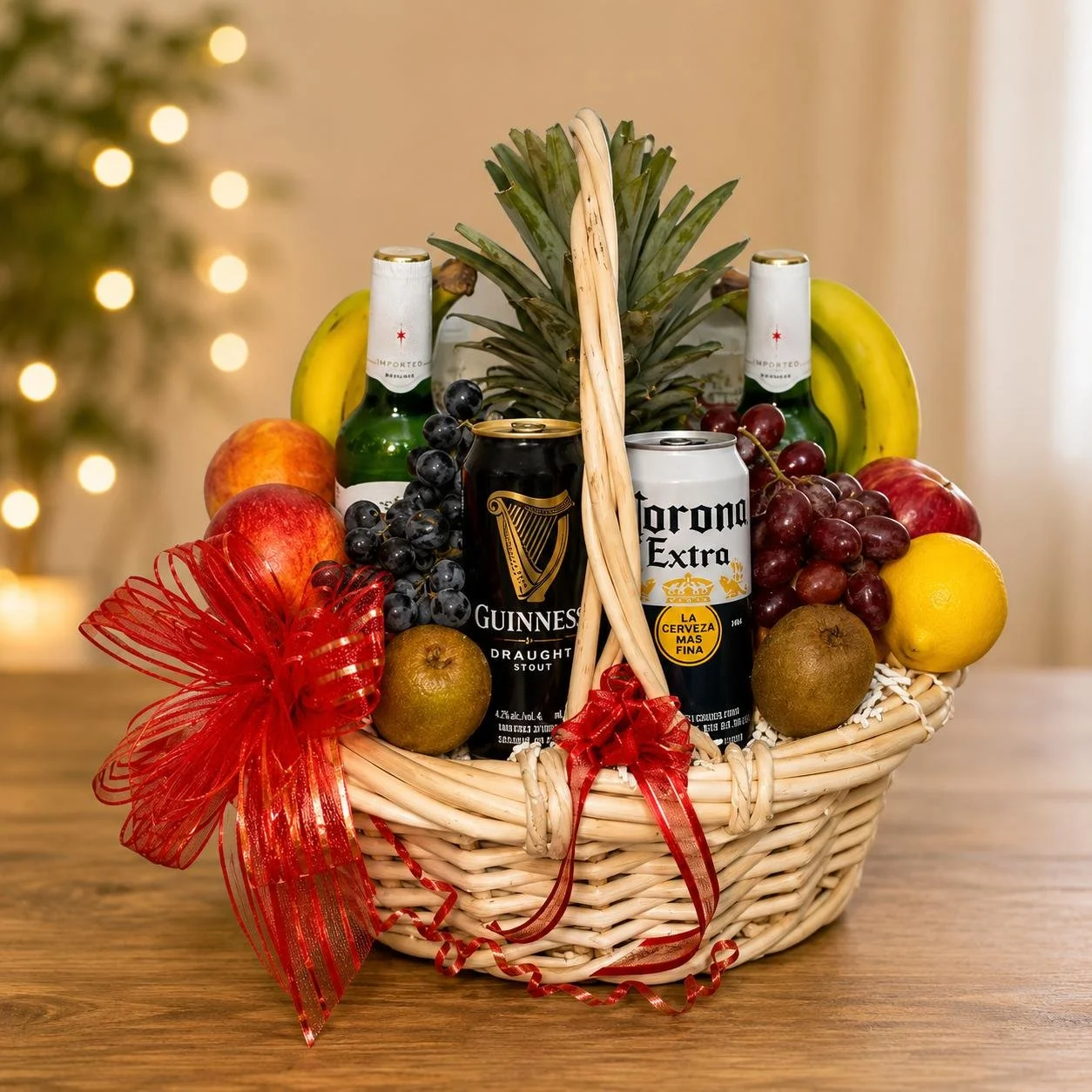 Craft Beer & Fresh Fruit Gift Basket