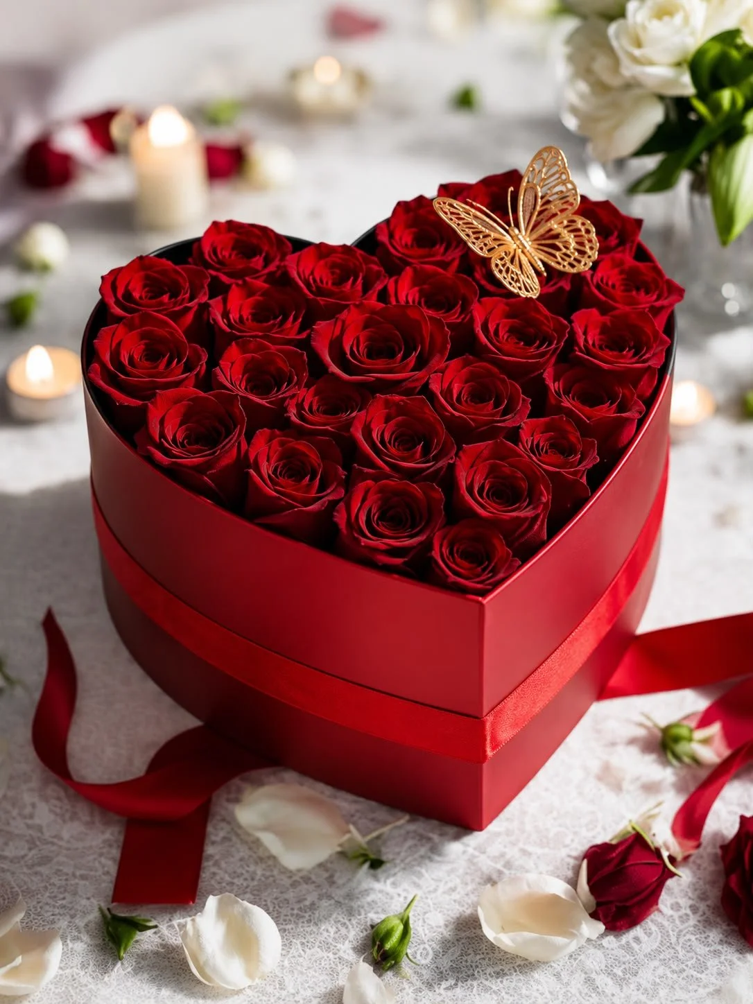 Beauty in Red Heart