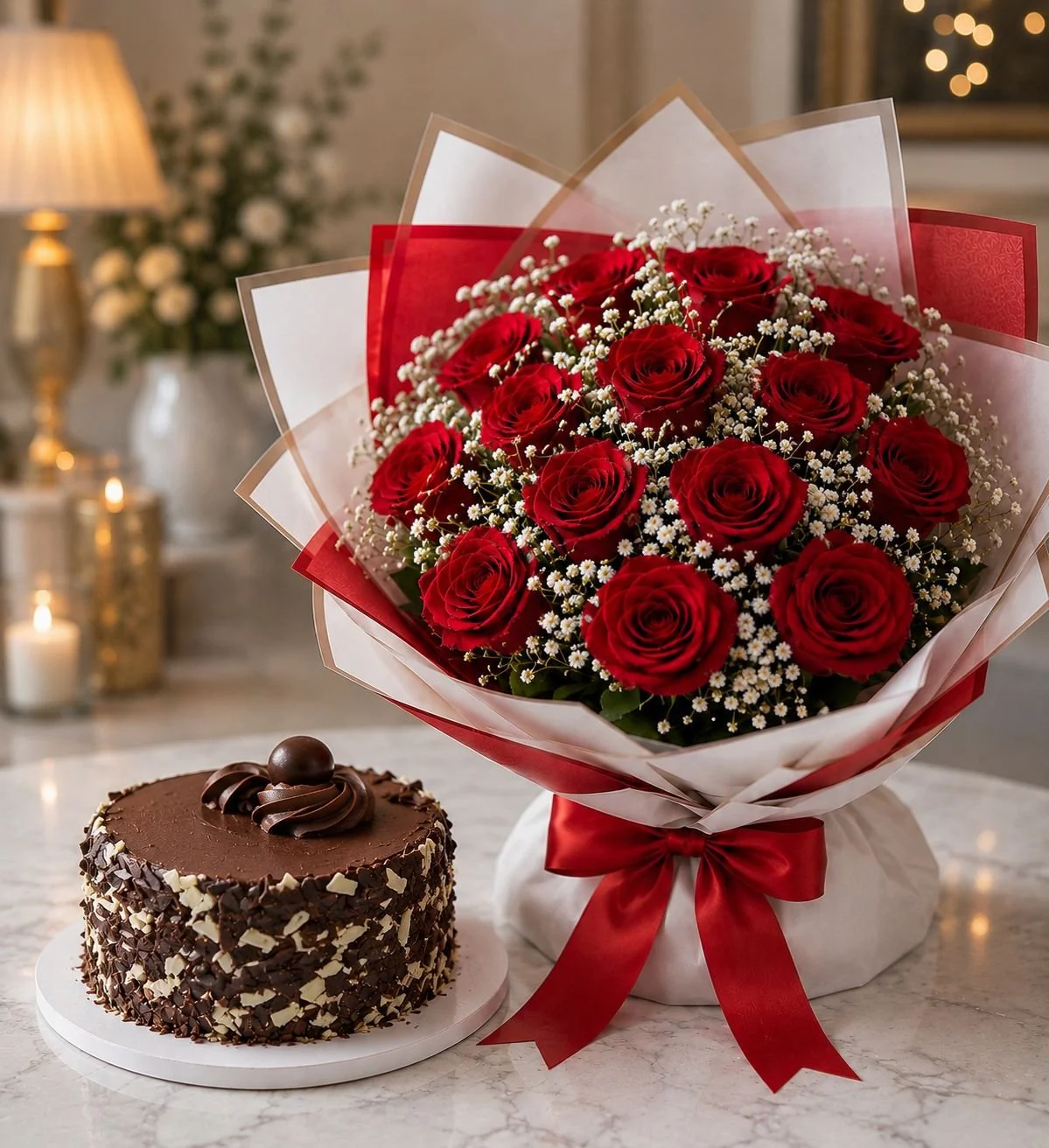 Premium one dozen red roses