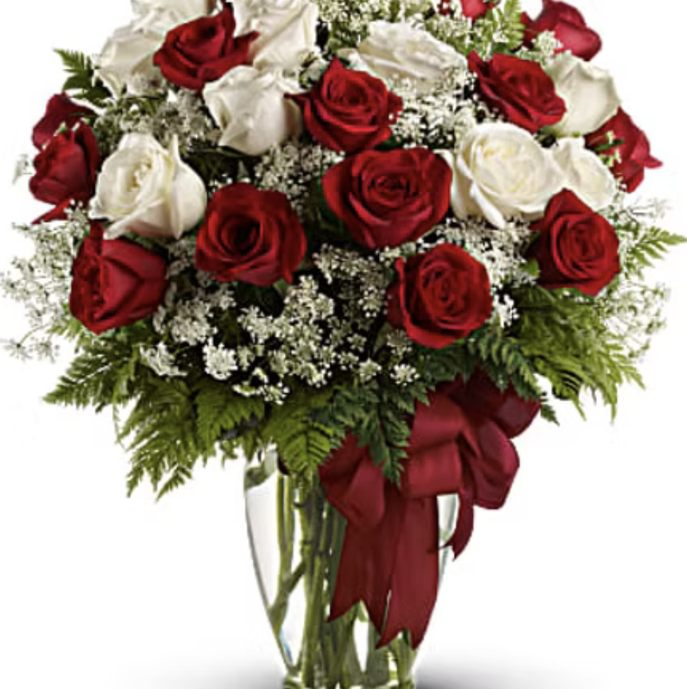 Two Dozen Roses Arrangement