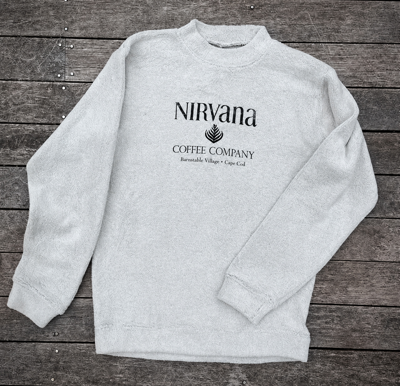 Fuzzy Gray Sweatshirt: $48.00