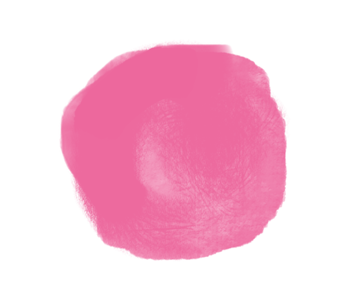Pink and black abstract design with curved shapes.