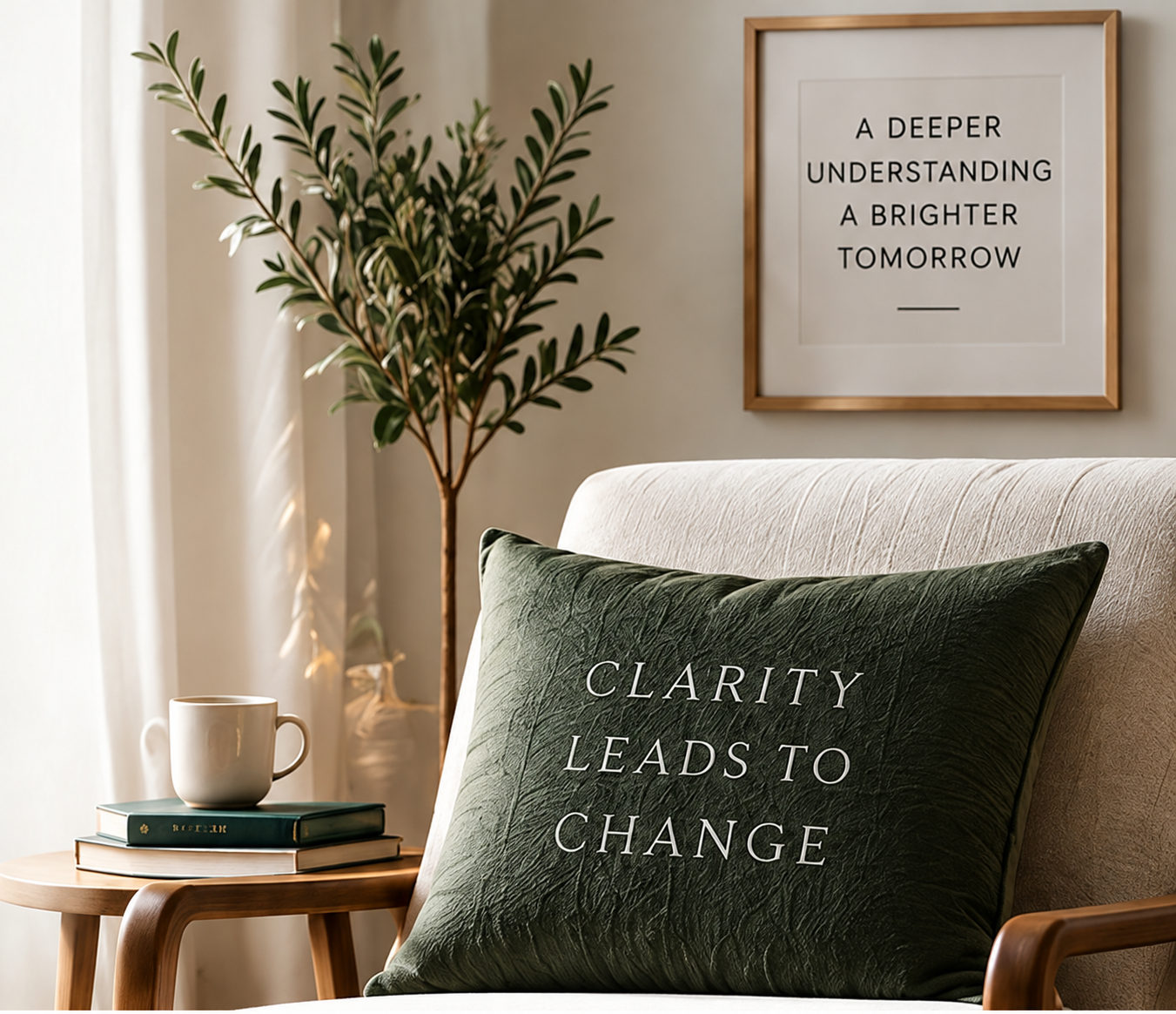 Welcoming clinical assessment space at Designed to Overcome in Friendswood, TX, representing clarity, behavioral health assessment, and personalized care.