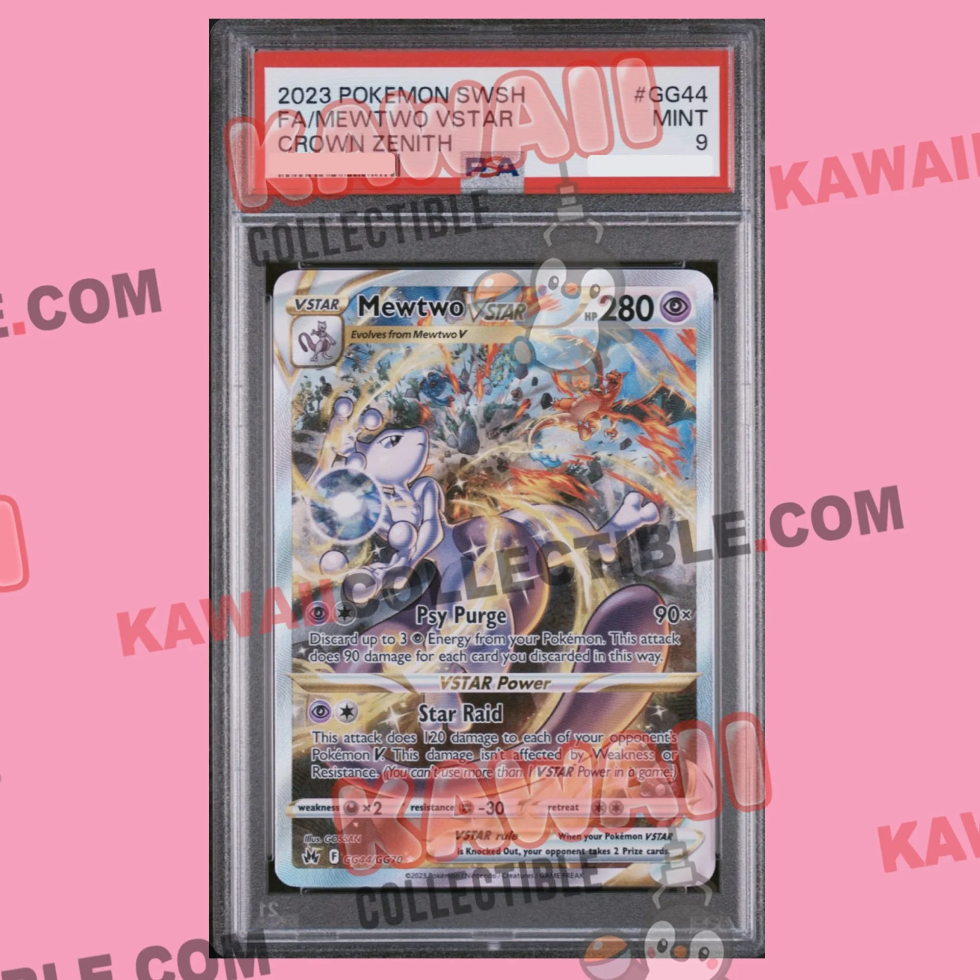 2023 POKEMON SWSH FA/MEWTWO VS STAR MINT 9 CROWN ZENITH