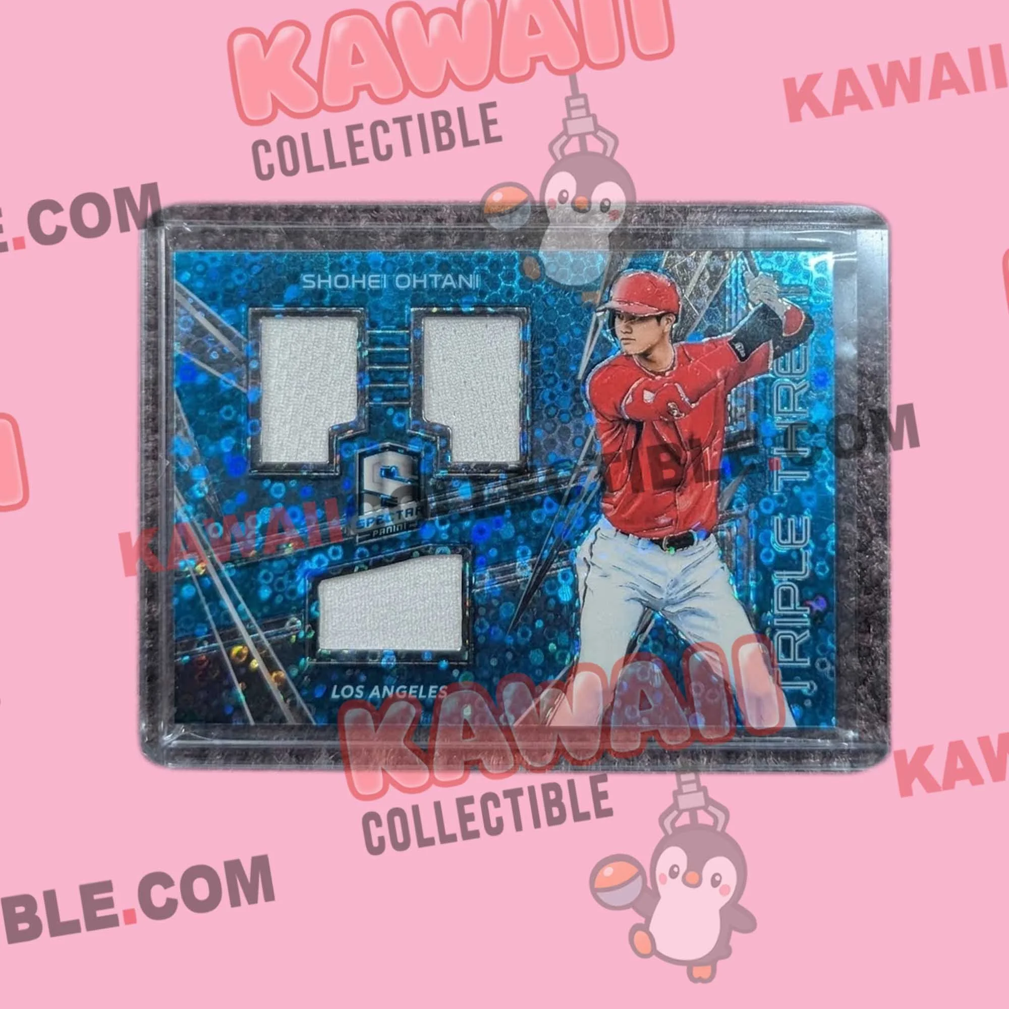 2018 PANINI CHRONICLES SPECTRA  "Triple Threat Materials" SHOHEI OHTANI 81/99