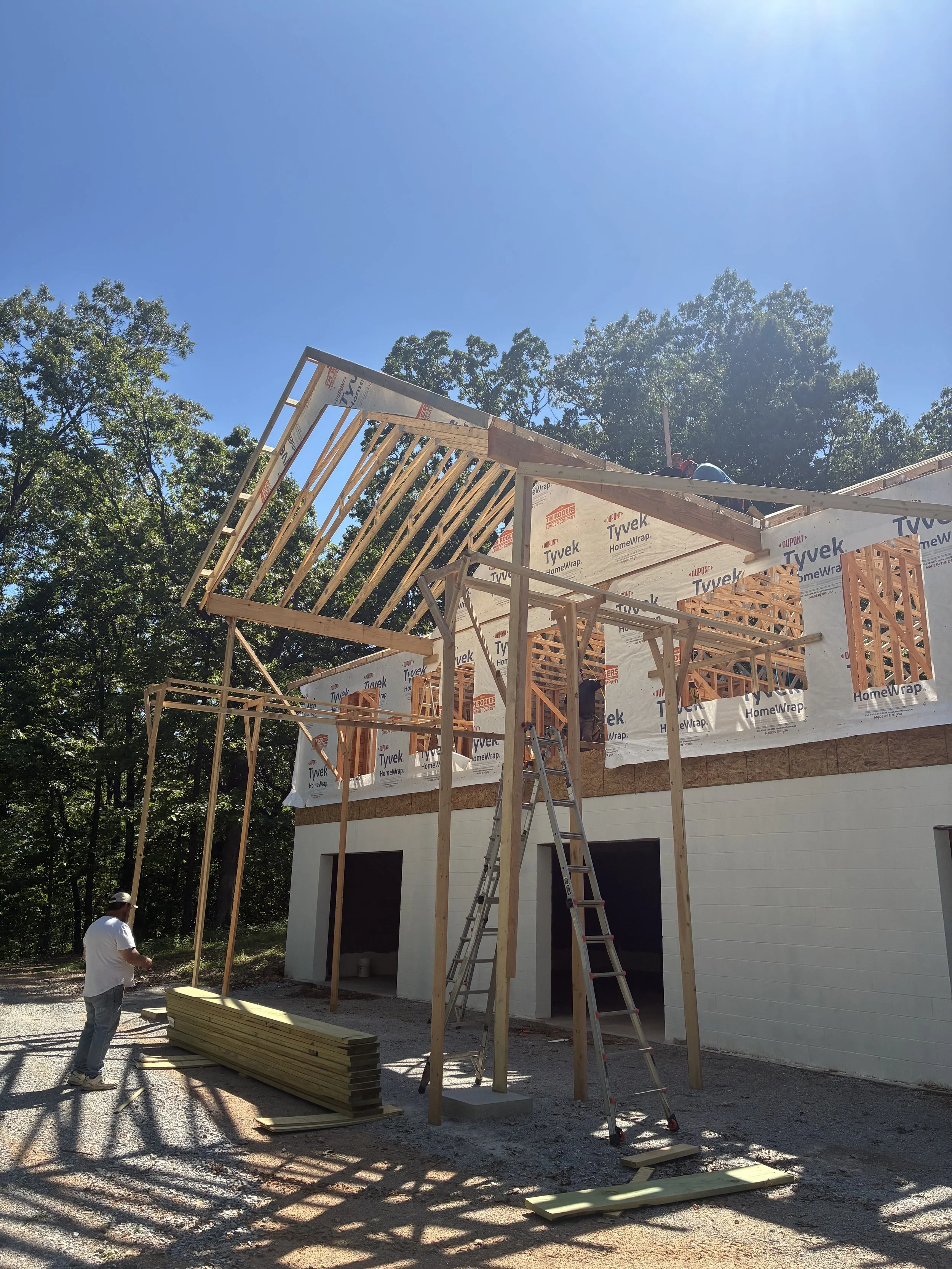 Custom Scissor Truss Porch