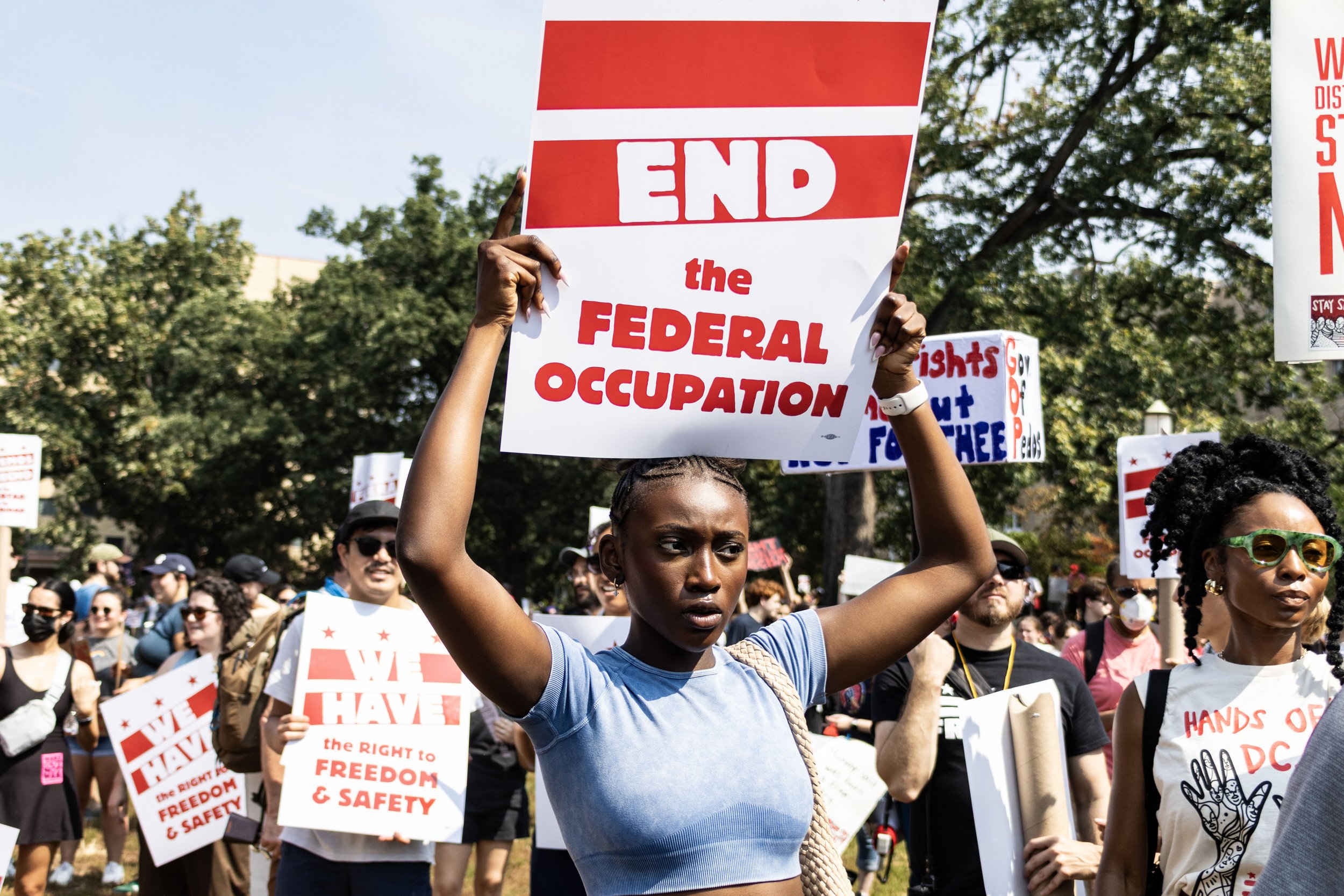 We Are All DC rally at Malcolm X Park - September 6, 2025