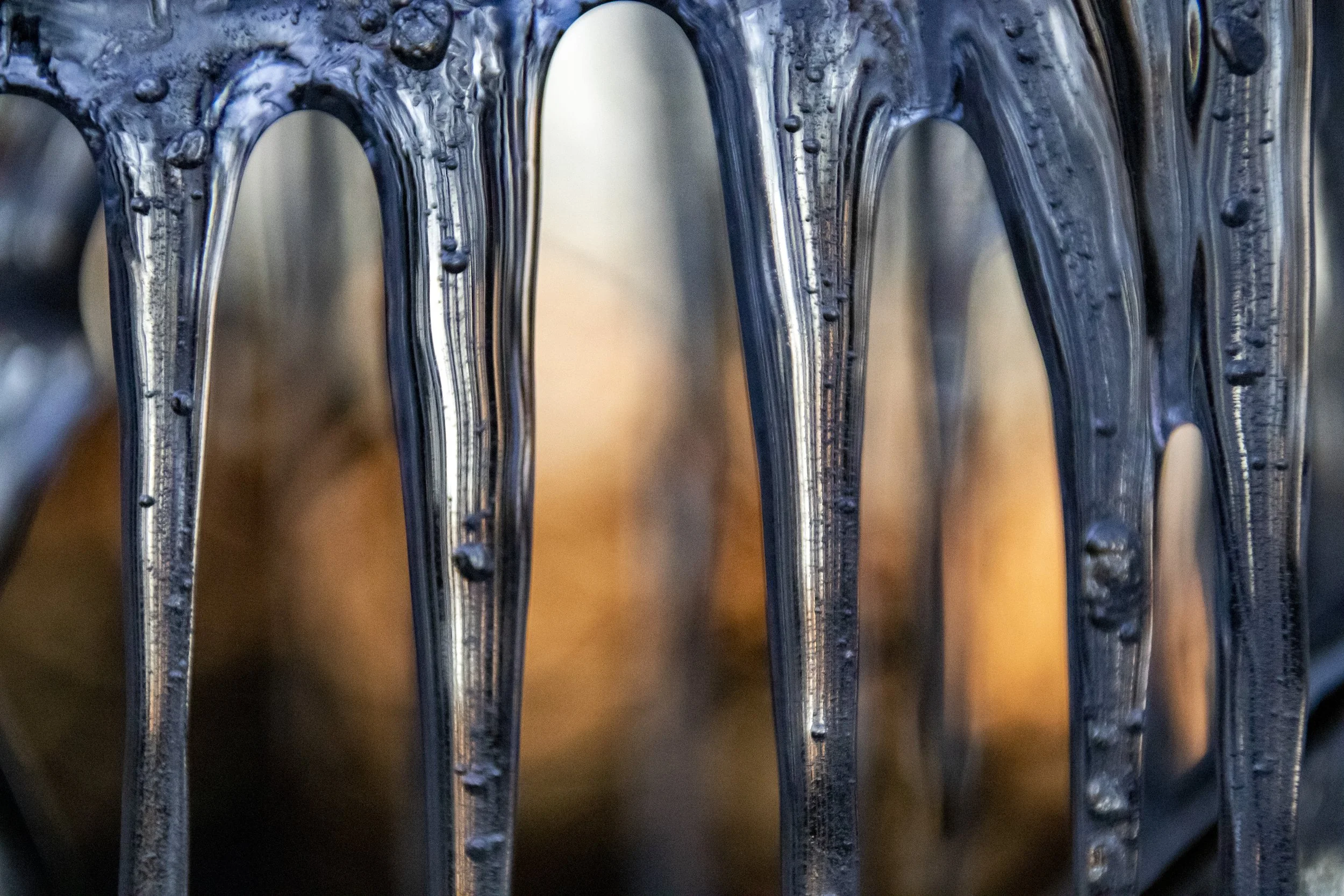 icicles at sunset in Van Ness - January 18, 2022