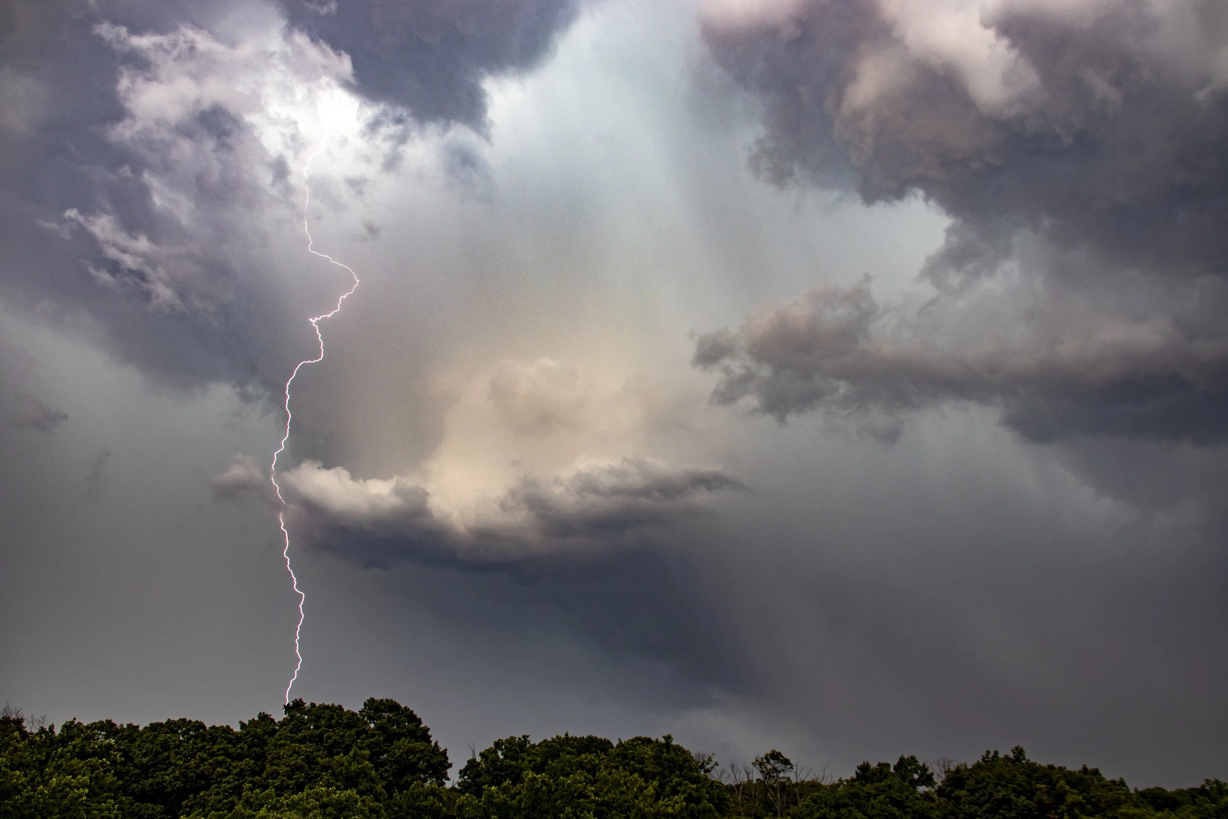 Lightning & storm clouds over the Soapstone Valley - August 4, 2022