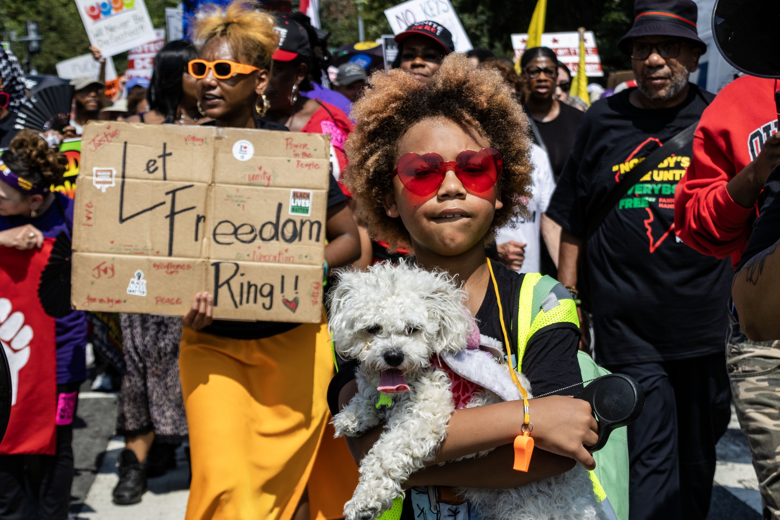 We Are All DC march from Malcolm X Park down 16th Street to the White House - September 6, 2025