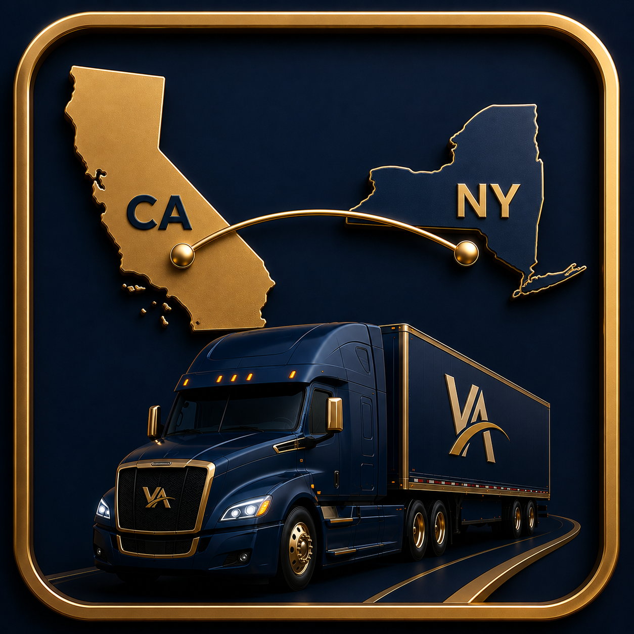 California → New York Freight Transportation