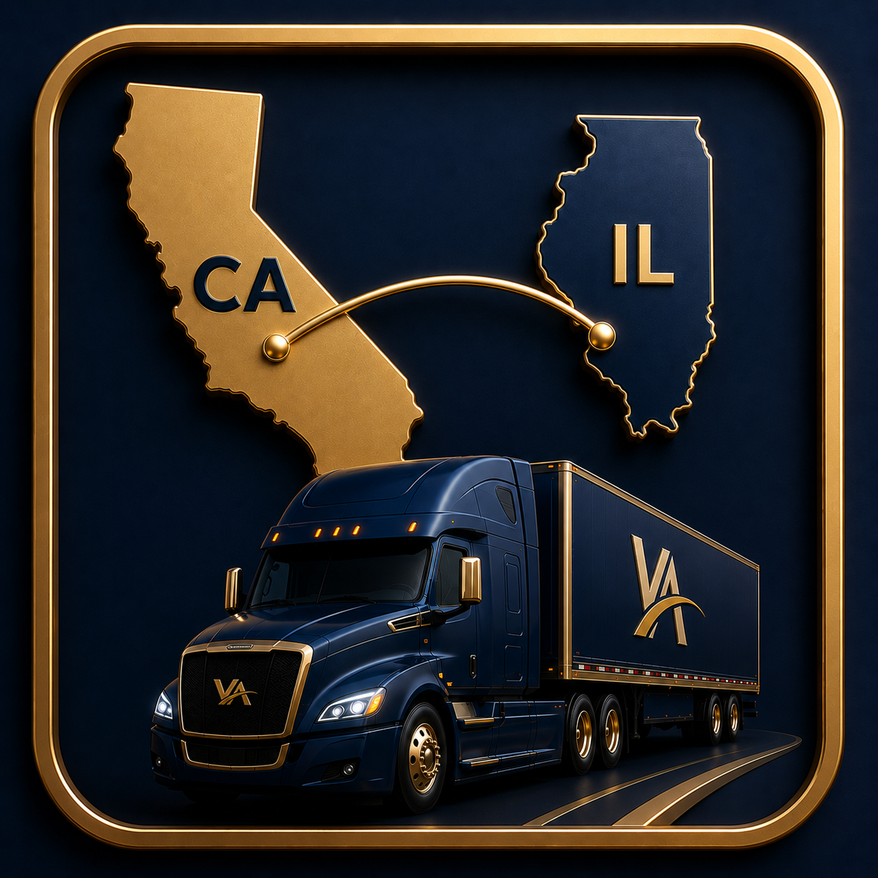 California → Illinois Freight Transportation