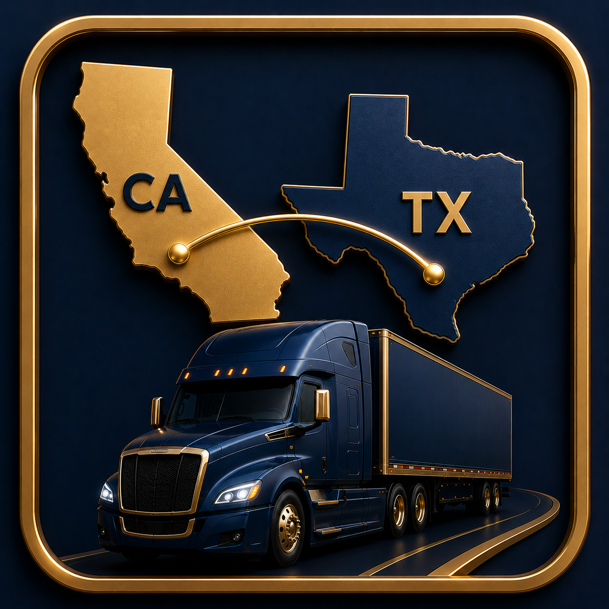 California → Texas Freight Transportation