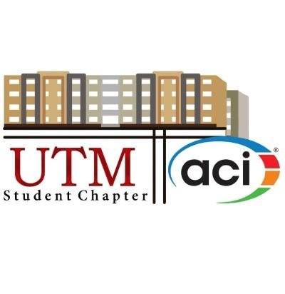 Ilustración de edificios y logotipos del capítulo estudiantil de UTM y ACI.
