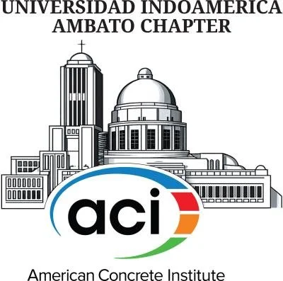 Logotipo del Instituto de Concreto Americano (ACI) con ilustración de edificios y texto en español