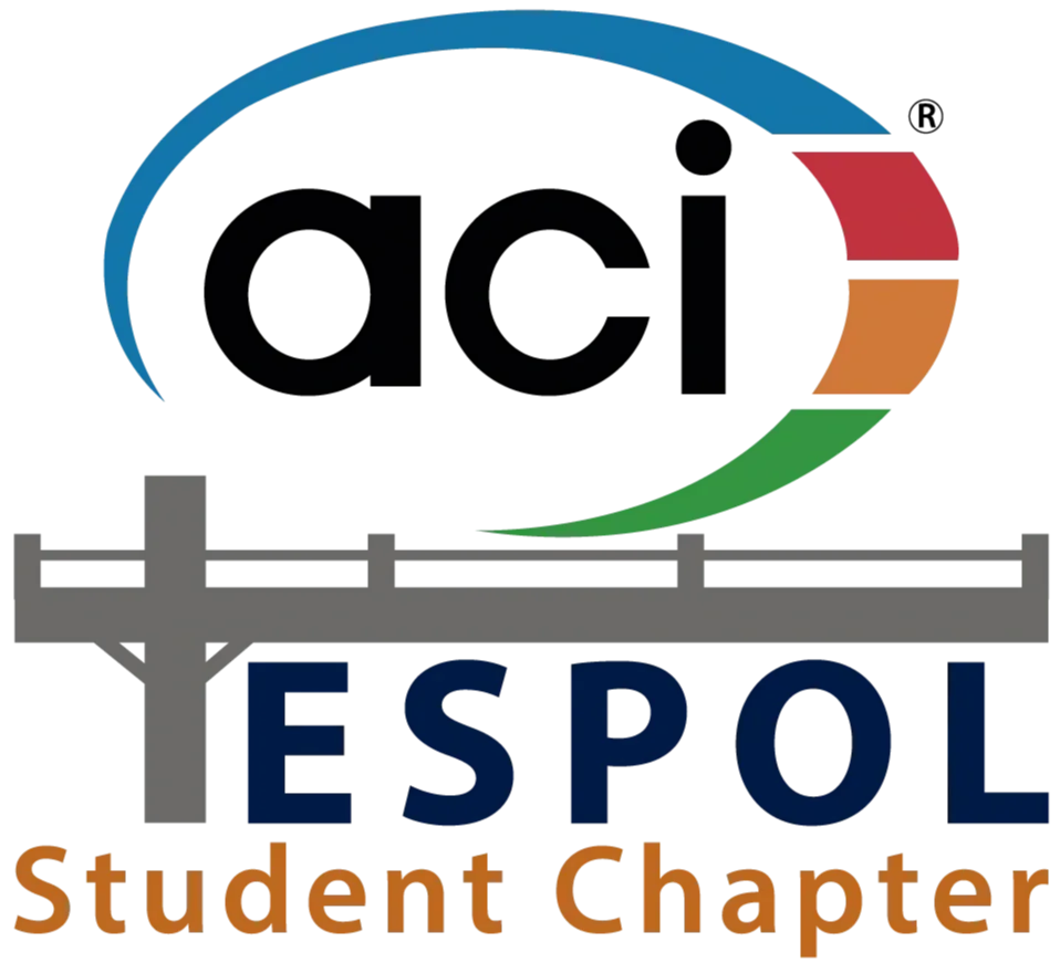 Logo de la sección estudiantil de ESPOL, con letras en azul y naranja, y un diseño de arco colorido.