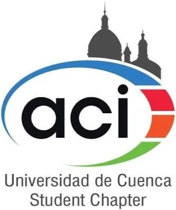 Logotipo de la Universidad de Cuenca, Capítulo Estudiantil, con un diseño que incluye siluetas de catedrales y colores verde, azul y rojo.