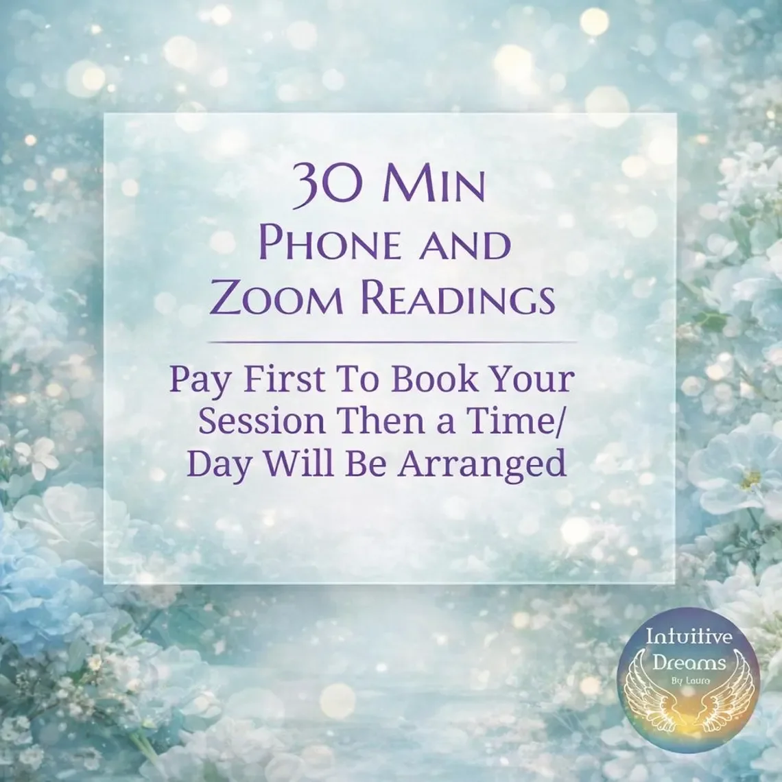 30 Min Zoom Video or Phone Reading with Laura