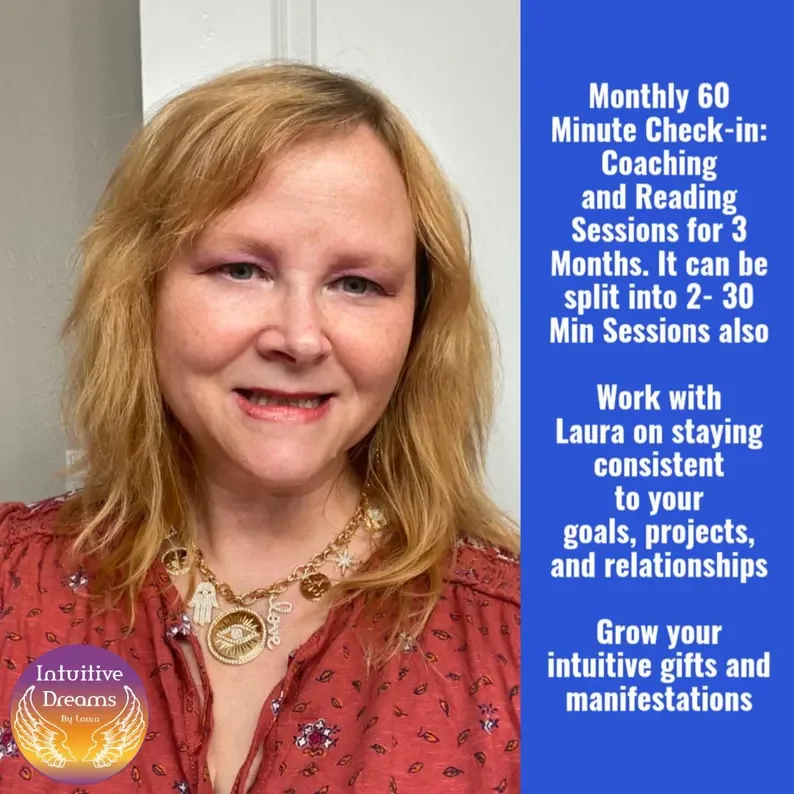 3 Months Of 60 Minute MONTHLY Readings, One Reading Each Month or 2- 30 Mins for Career, Love, Health, Intuition, Goals, & Accountability